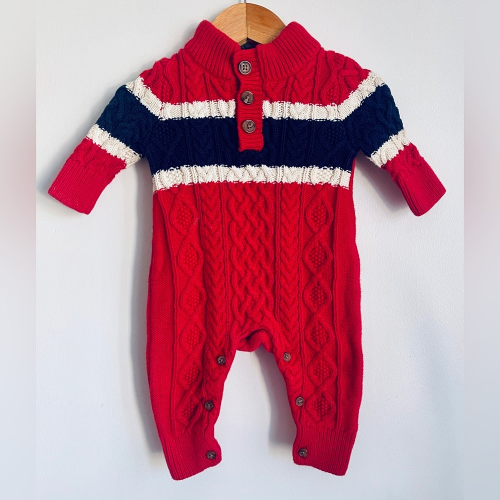 0-3M BabyGAP Cable Knit Romper